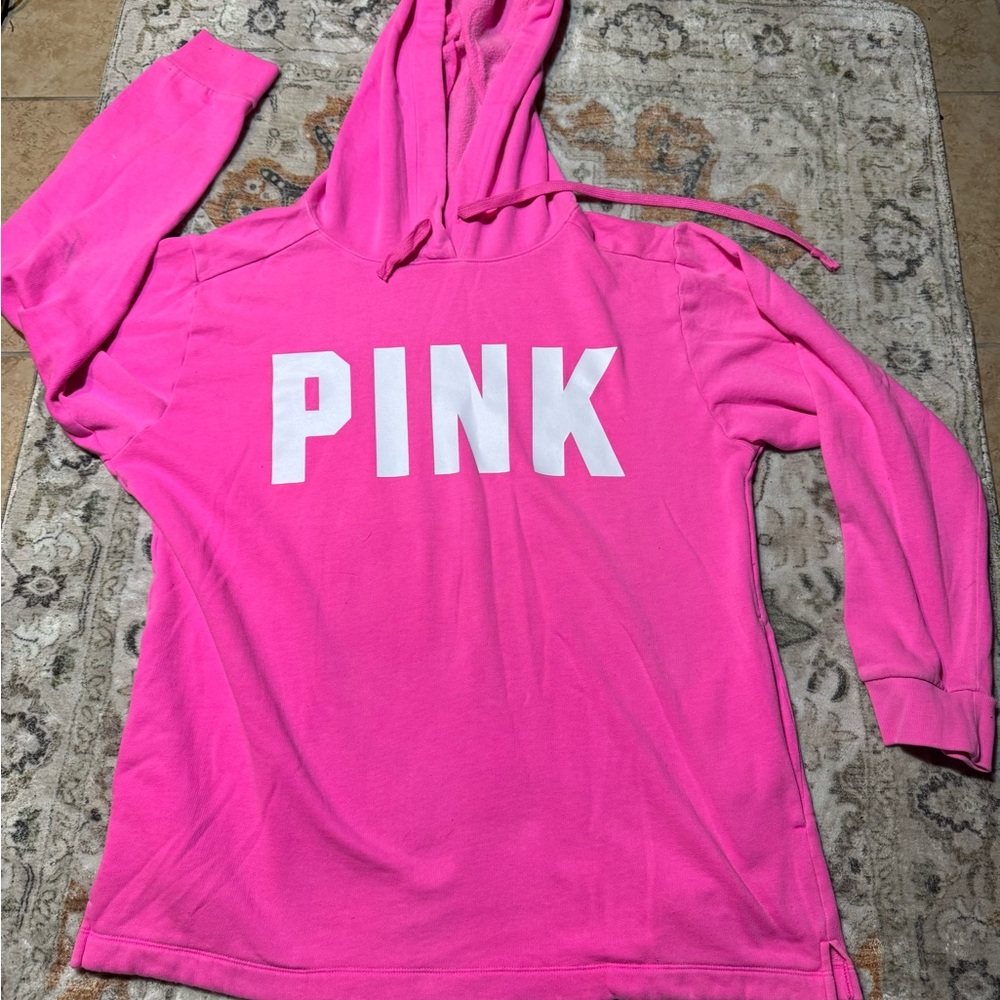 PINK Victoria's Secret Bright Pink Hoodie